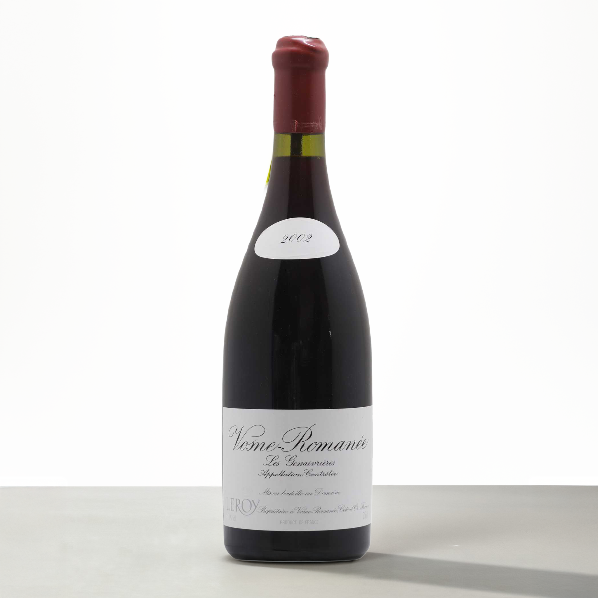 Domaine Leroy Les Genaivrieres 2002 750mL